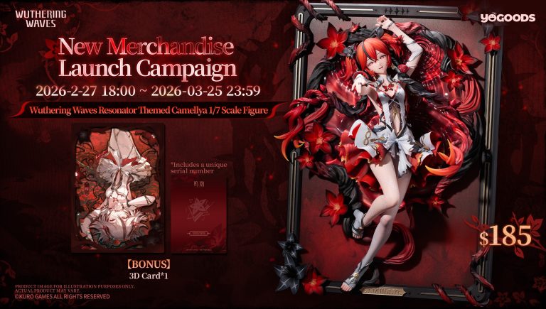 Wuthering Waves Resonator Themed Camellya 1/7 Scale Figure Sanguine Blossom Ver. Pre-Order NOW OPEN! Featured Image
